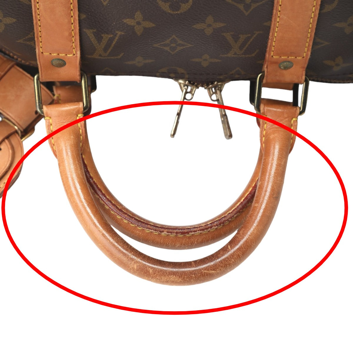 Louis Vuitton Boston Bag
 Keepall 50 Monogram Travel Bag Monogram Canvas M41426 Brown LV
 [SS]
 【second hand】 