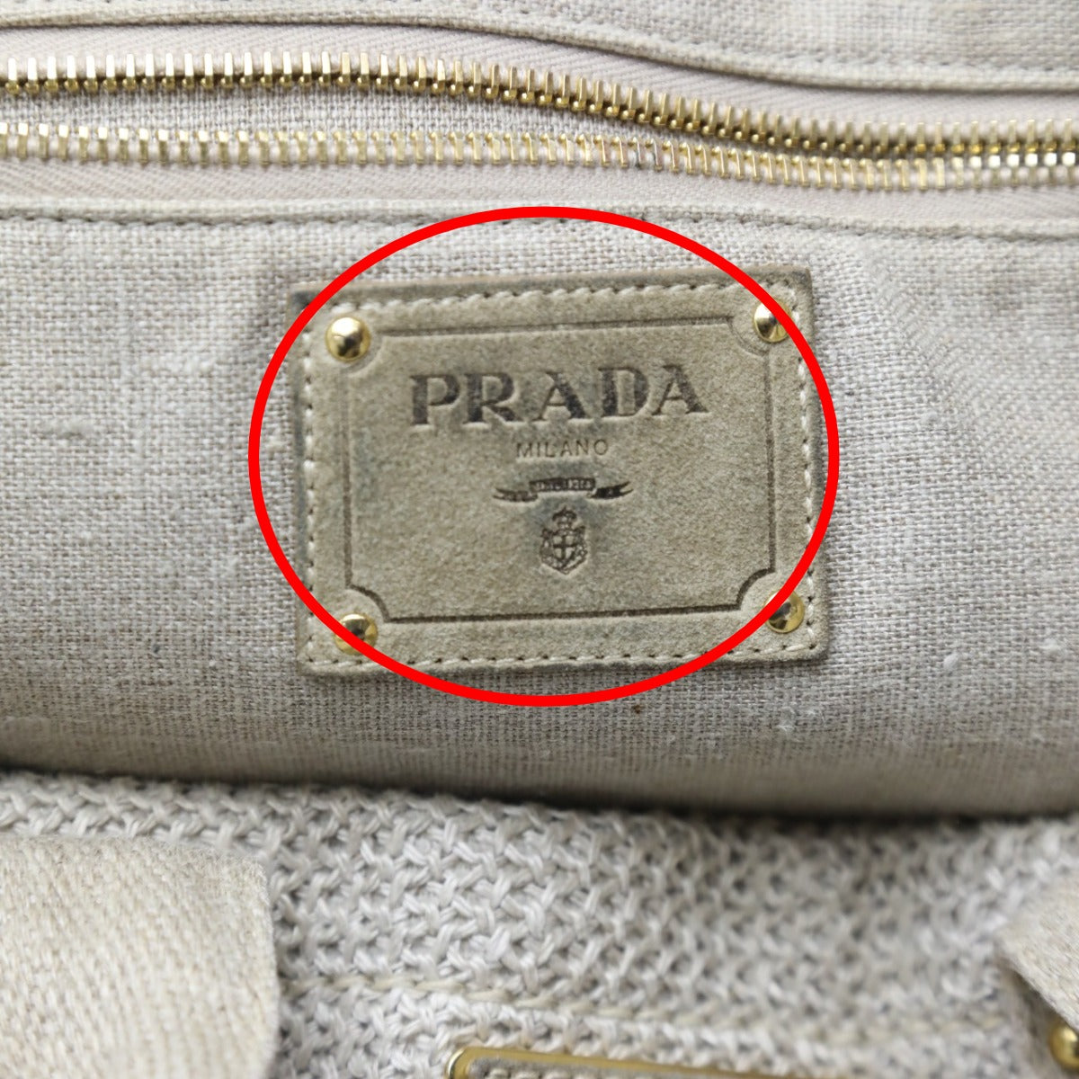 PRADA Tote Bag
 2WAY Bag Canvas Canapa Tote Canvas Beige [SS]
 【second hand】 