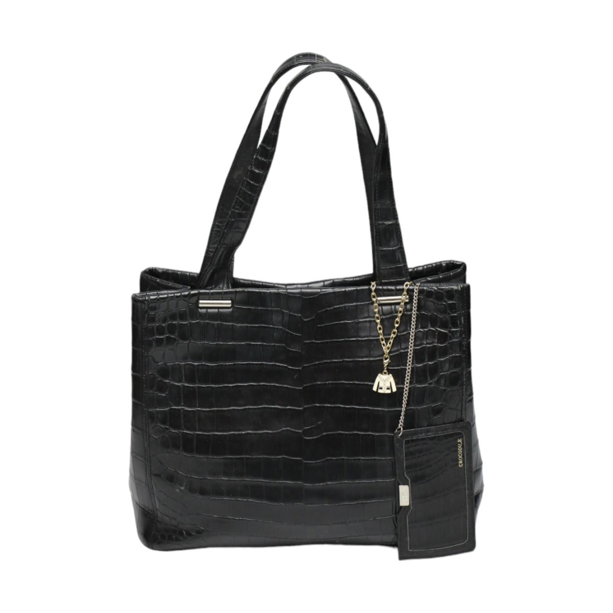 Crocodile handbag
 Handbag Matte JRA Crocodile Black [SS]
 【second hand】 