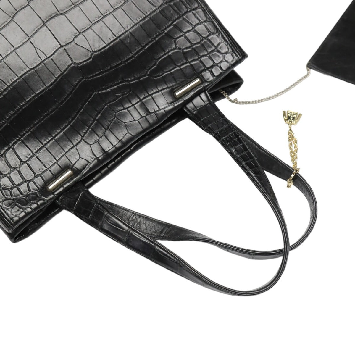 Crocodile handbag
 Handbag Matte JRA Crocodile Black [SS]
 【second hand】 