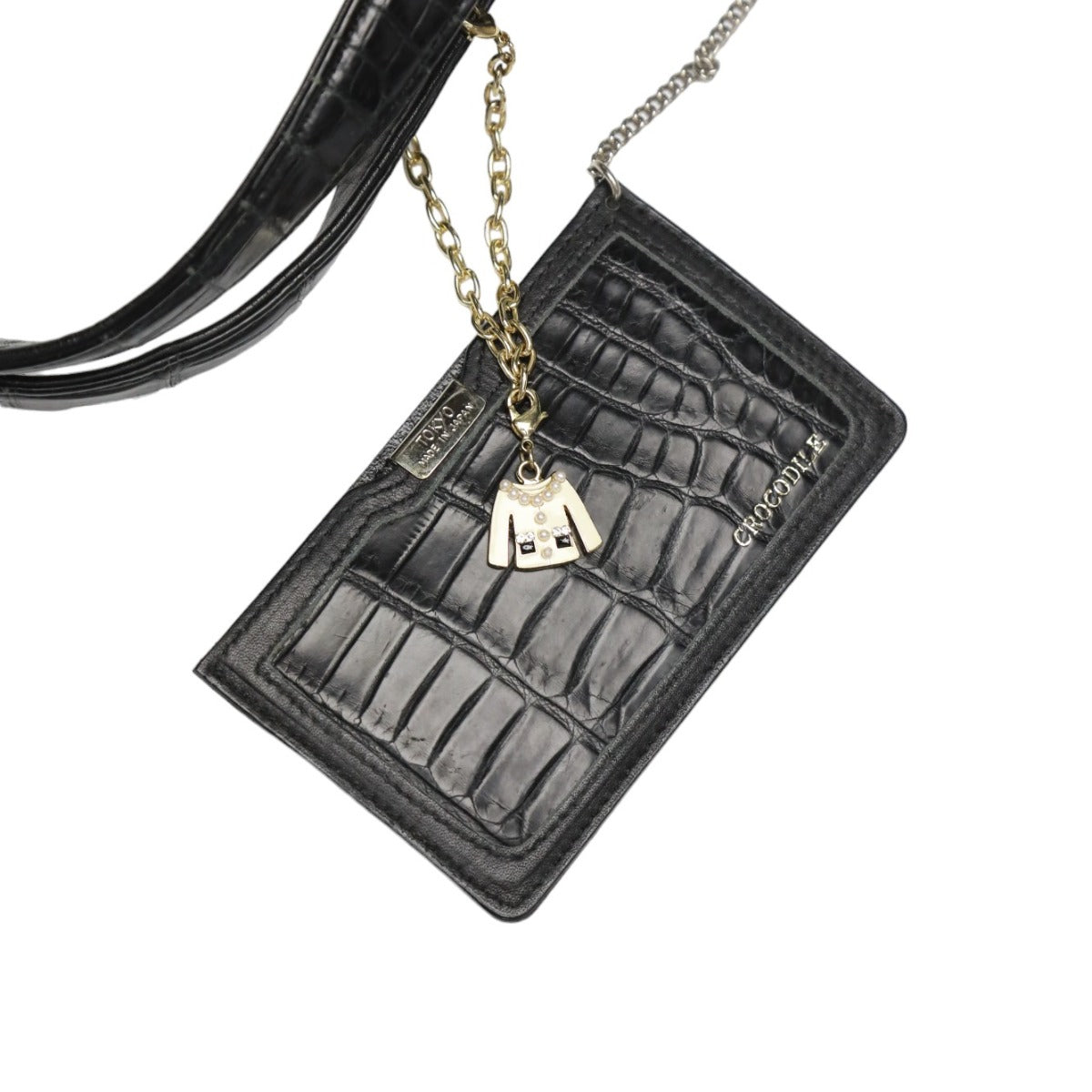 Crocodile handbag
 Handbag Matte JRA Crocodile Black [SS]
 【second hand】 