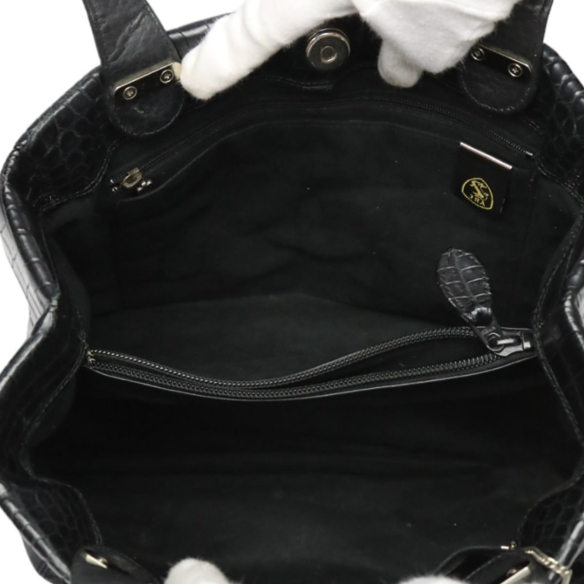 Crocodile handbag
 Handbag Matte JRA Crocodile Black [SS]
 【second hand】 