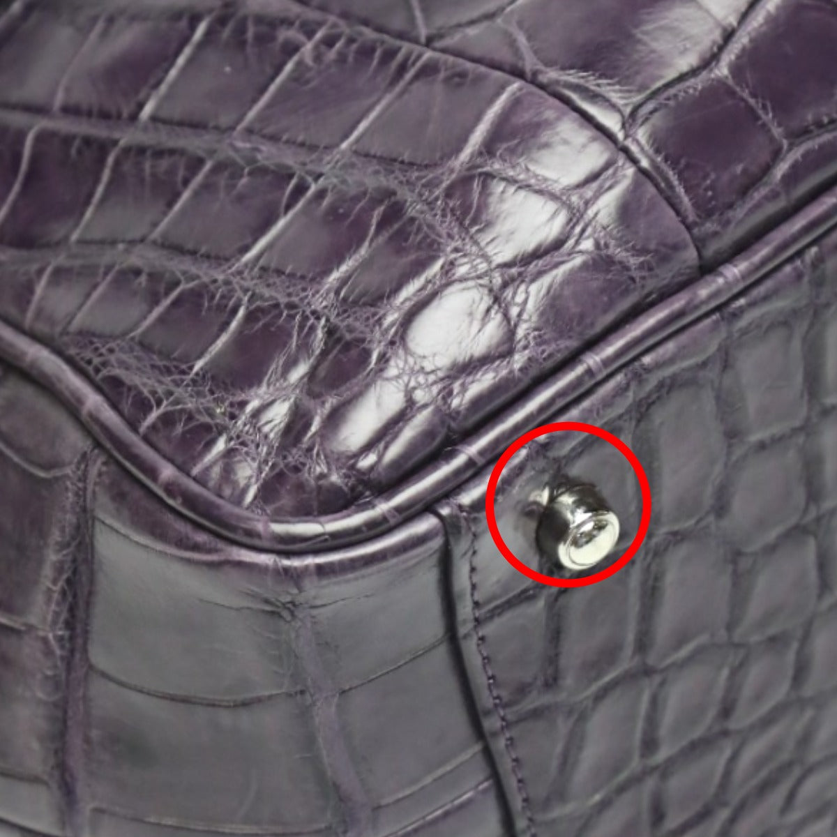 Crocodile handbag
 
Handbag Matte GRES PARIS Crocodile GRES PARIS Purple [SS]
 【second hand】 