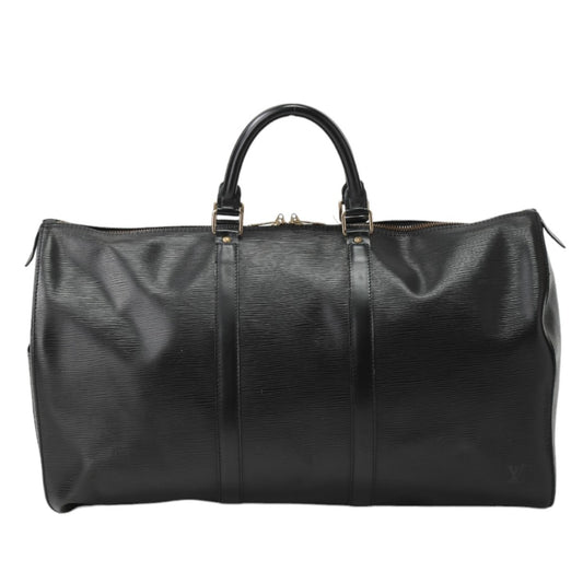 Louis Vuitton Boston Bag
 Boston Bag Epi Keepall 50 Epi Leather M42962 Black LV
 [SS]
 【second hand】 