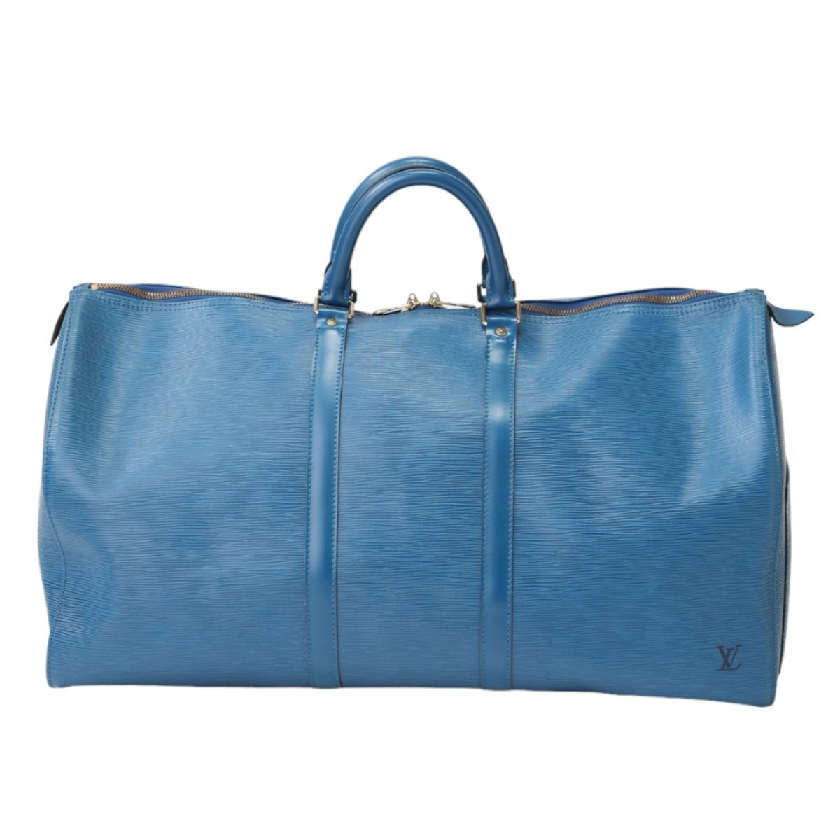 Louis Vuitton Boston Bag
 Keepall 55 Epi Travel Bag Epi Leather M42955 Toledo Blue LV
 [SS]
 【second hand】 