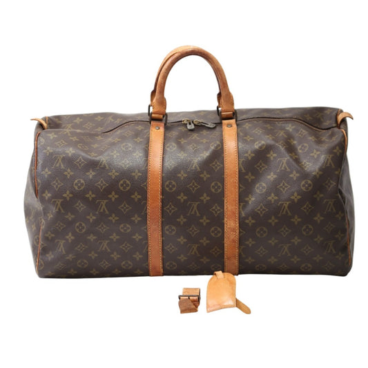 ルイヴィトン LOUIS VUITTON ボストンバッグ
 旅行かばん モノグラム キーポル55 モノグラムキャンバス M41424 ブラウン LV
 【SS】
 【中古】