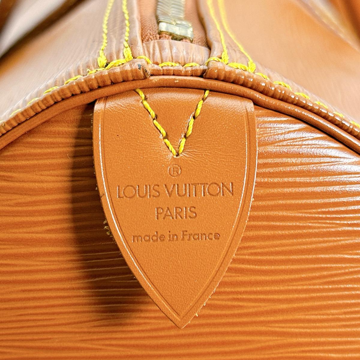 ルイヴィトン LOUIS VUITTON ボストンバッグ
 旅行かばん エピ キーポル50 エピレザー M42968 ジパングゴールド LV
 【SS】
 【中古】