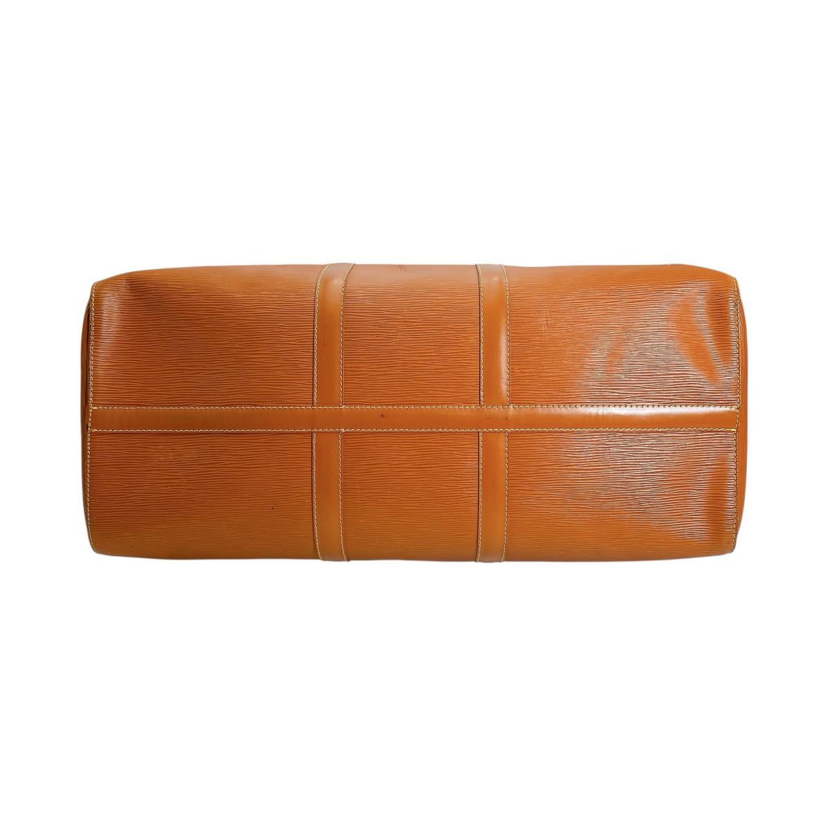ルイヴィトン LOUIS VUITTON ボストンバッグ
 旅行かばん エピ キーポル50 エピレザー M42968 ジパングゴールド LV
 【SS】
 【中古】