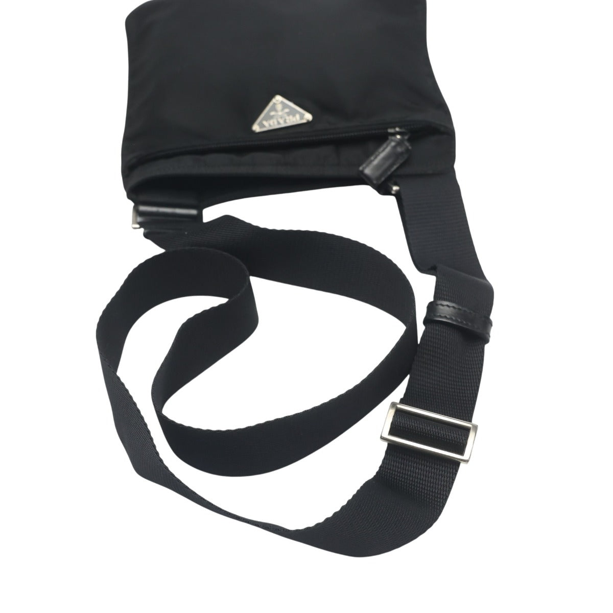 プラダ PRADA ショルダーバッグ
 ボディバッグ トライアングルロゴ ナイロン ブラック 【SS】
 【中古】