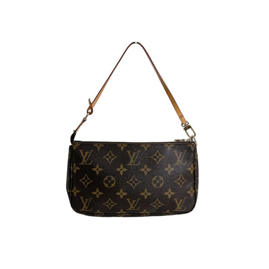 ルイヴィトン LOUIS VUITTON ポーチ
 アクセサリーポーチ モノグラム ポシェット・アクセソワール モノグラムキャンバス M51980 ブラウン LV
 【SS】
 【中古】