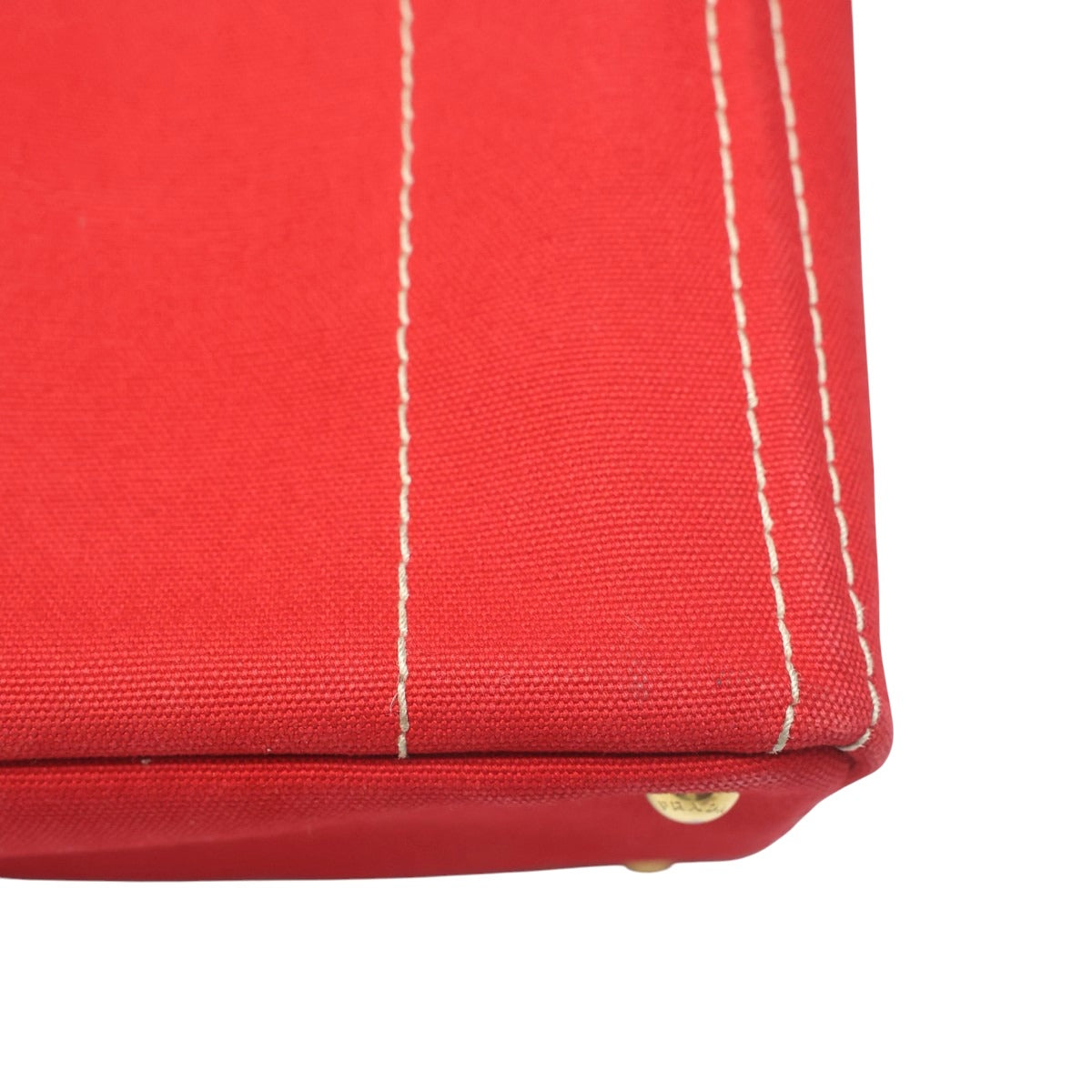 プラダ PRADA トートバッグ
 トートバッグ キャンバス カナパトート ミニ デニム 1BG439 レッド 【SS】
 【中古】