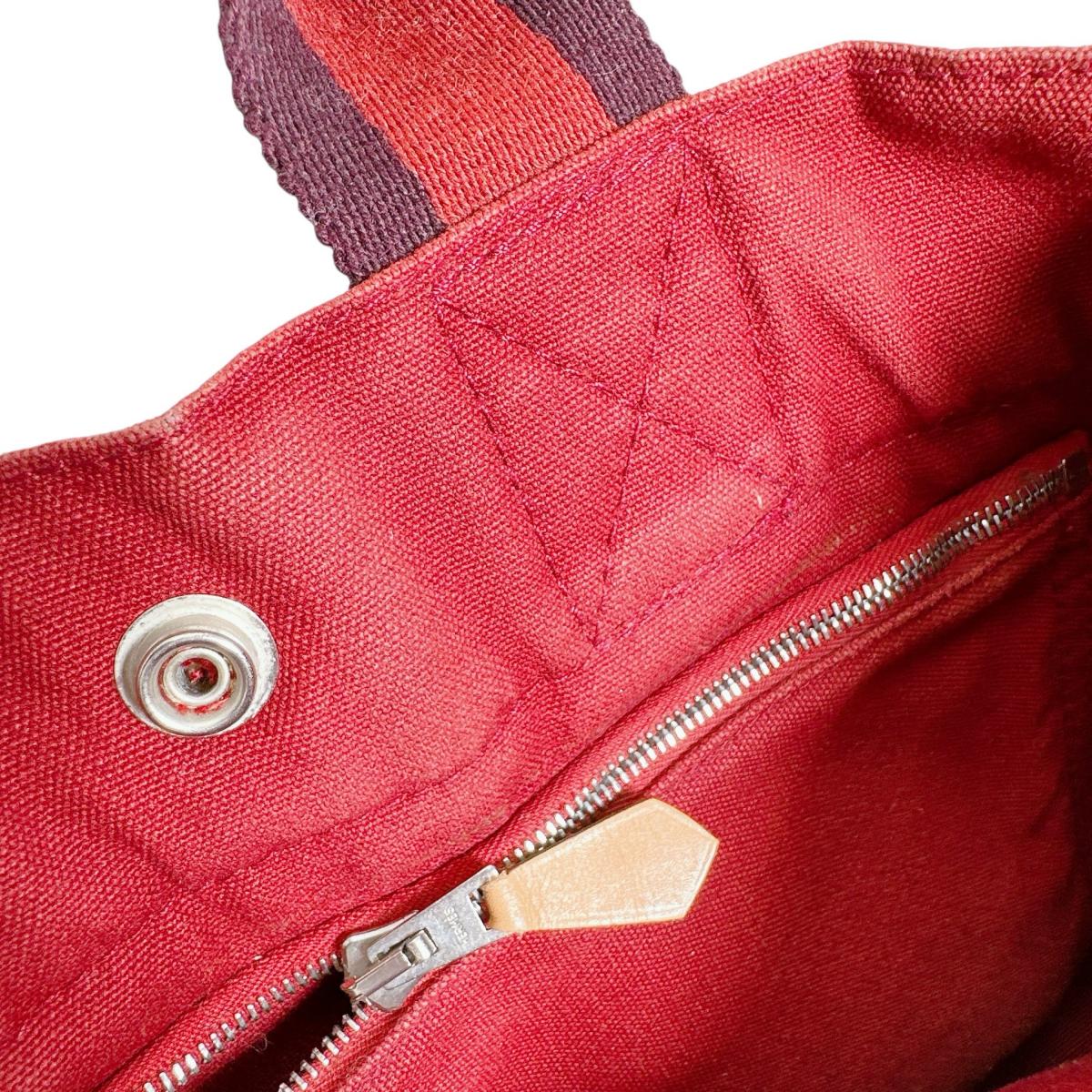 エルメス HERMES ハンドバッグ
 ハンドバッグ フールトゥトートPM キャンバス レッド 【SS】
 【中古】