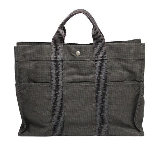 エルメス HERMES トートバッグ
 トートバッグ ビジネスバッグ エールライントートMM キャンバス グレー 【SS】
 【中古】