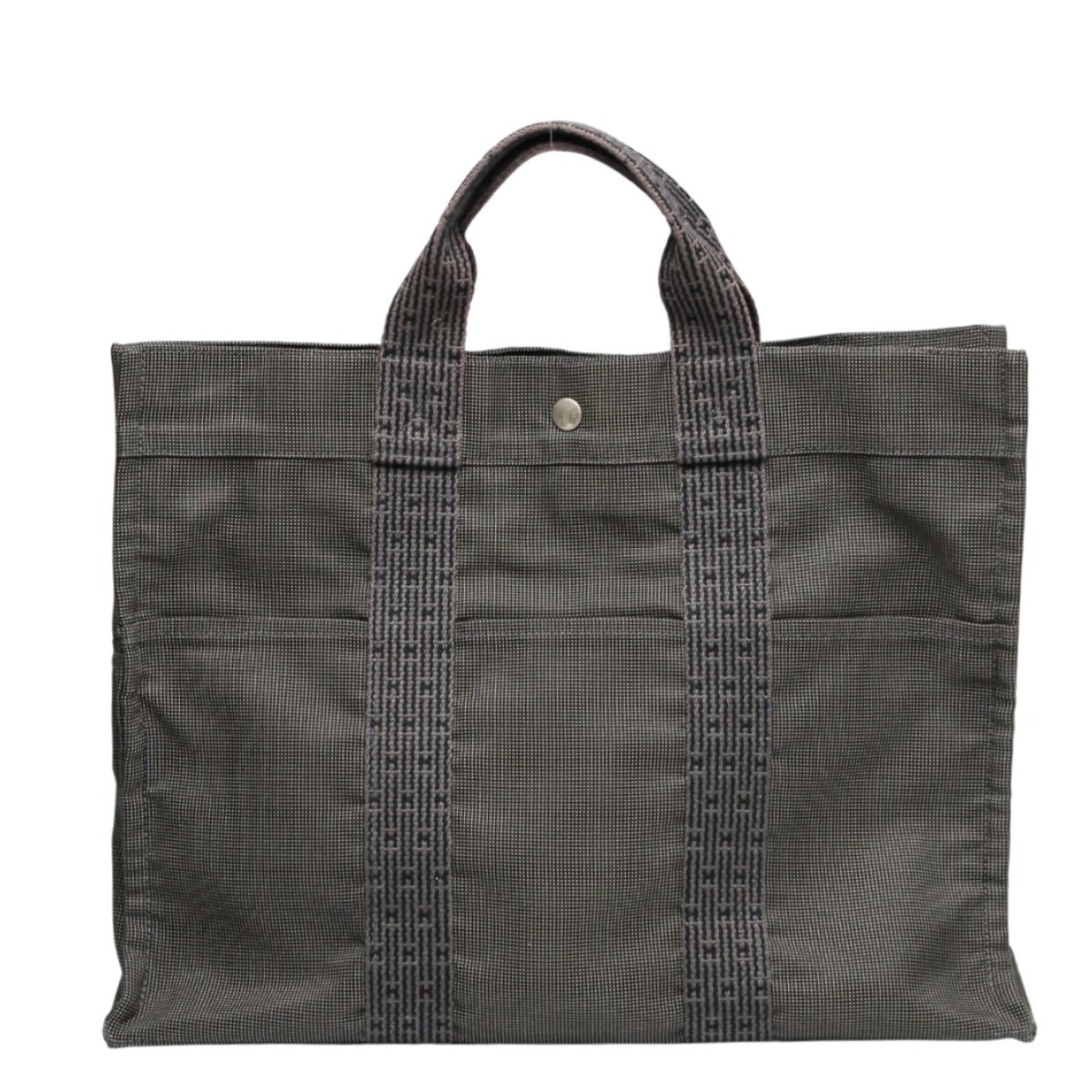 エルメス HERMES トートバッグ
 トートバッグ ビジネスバッグ エールライントートMM キャンバス グレー 【SS】
 【中古】