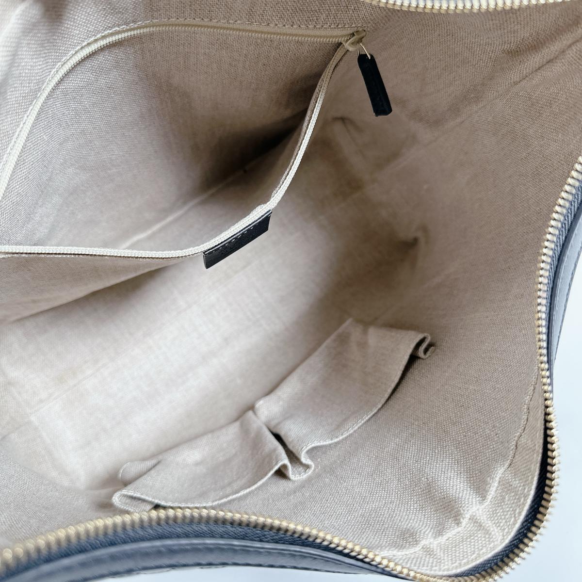 グッチ GUCCI ショルダーバッグ
 ワンショルダーバッグ グッチシマ マイクロ レザー 449732 ブラック 【SS】
 【中古】