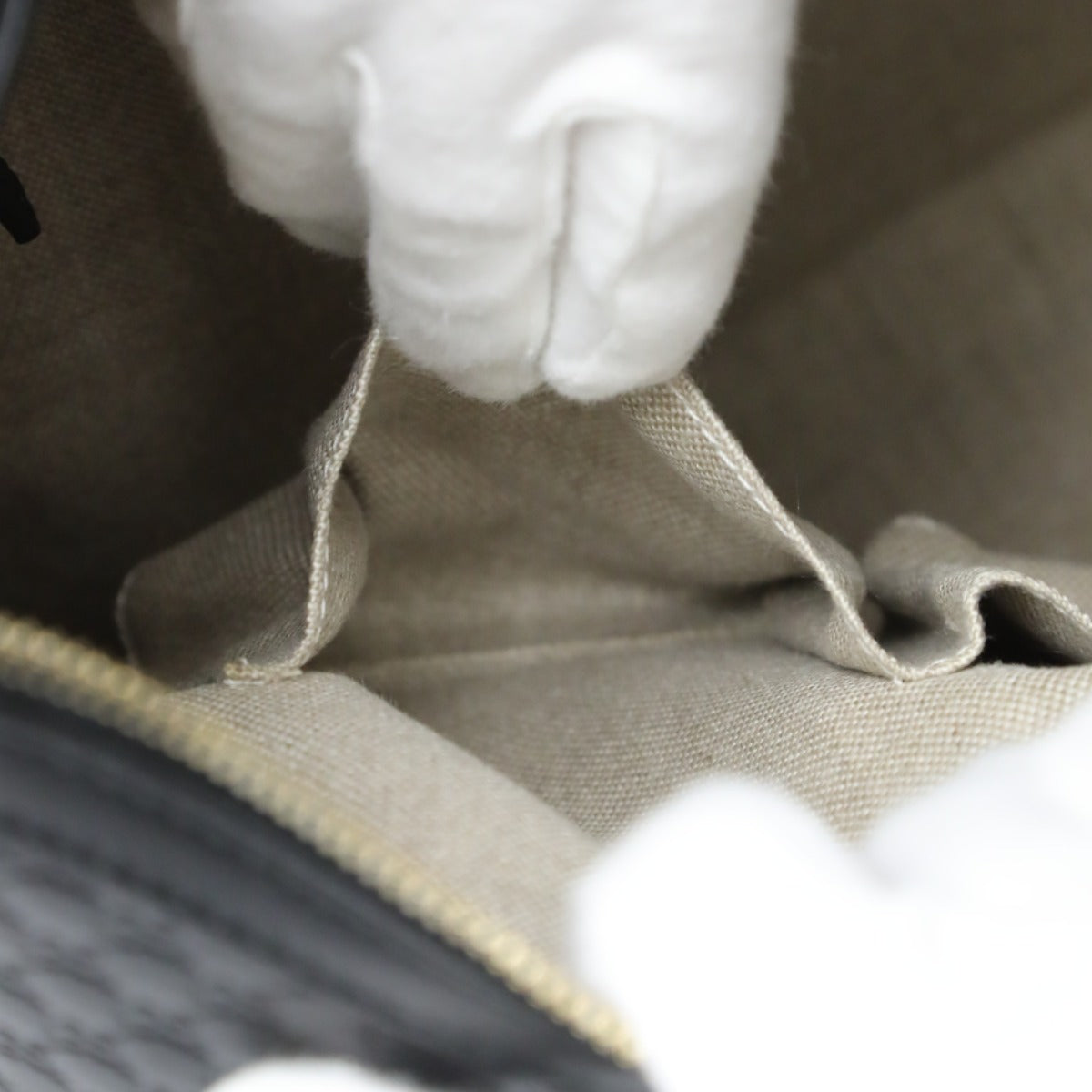 グッチ GUCCI ショルダーバッグ
 ワンショルダーバッグ グッチシマ マイクロ レザー 449732 ブラック 【SS】
 【中古】