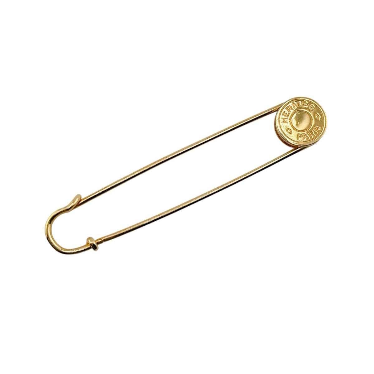 エルメス HERMES ブローチ
 セリエ アクセサリー ピンブローチ メタル ゴールド 【SS】
 【中古】