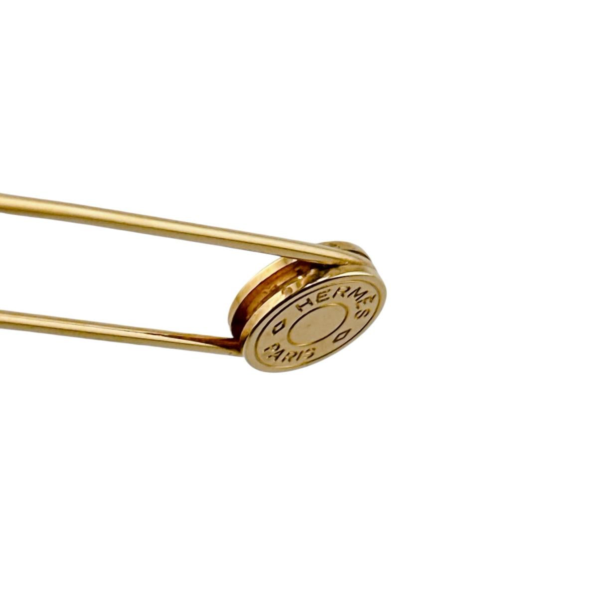 エルメス HERMES ブローチ
 セリエ アクセサリー ピンブローチ メタル ゴールド 【SS】
 【中古】
