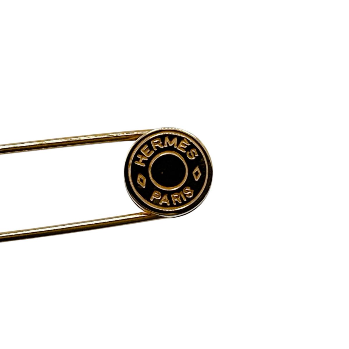 エルメス HERMES ブローチ
 セリエ アクセサリー ピンブローチ メタル ゴールド 【SS】
 【中古】