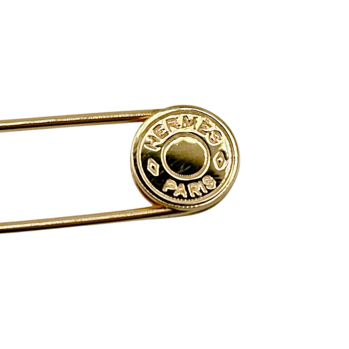 エルメス HERMES ブローチ
 セリエ アクセサリー ピンブローチ メタル ゴールド 【SS】
 【中古】