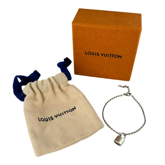 ルイヴィトン LOUIS VUITTON ブレスレット
 アクセサリー パドロック シルバー・ロックイット メタル Q95450 シルバー LV
 【SS】
 【中古】