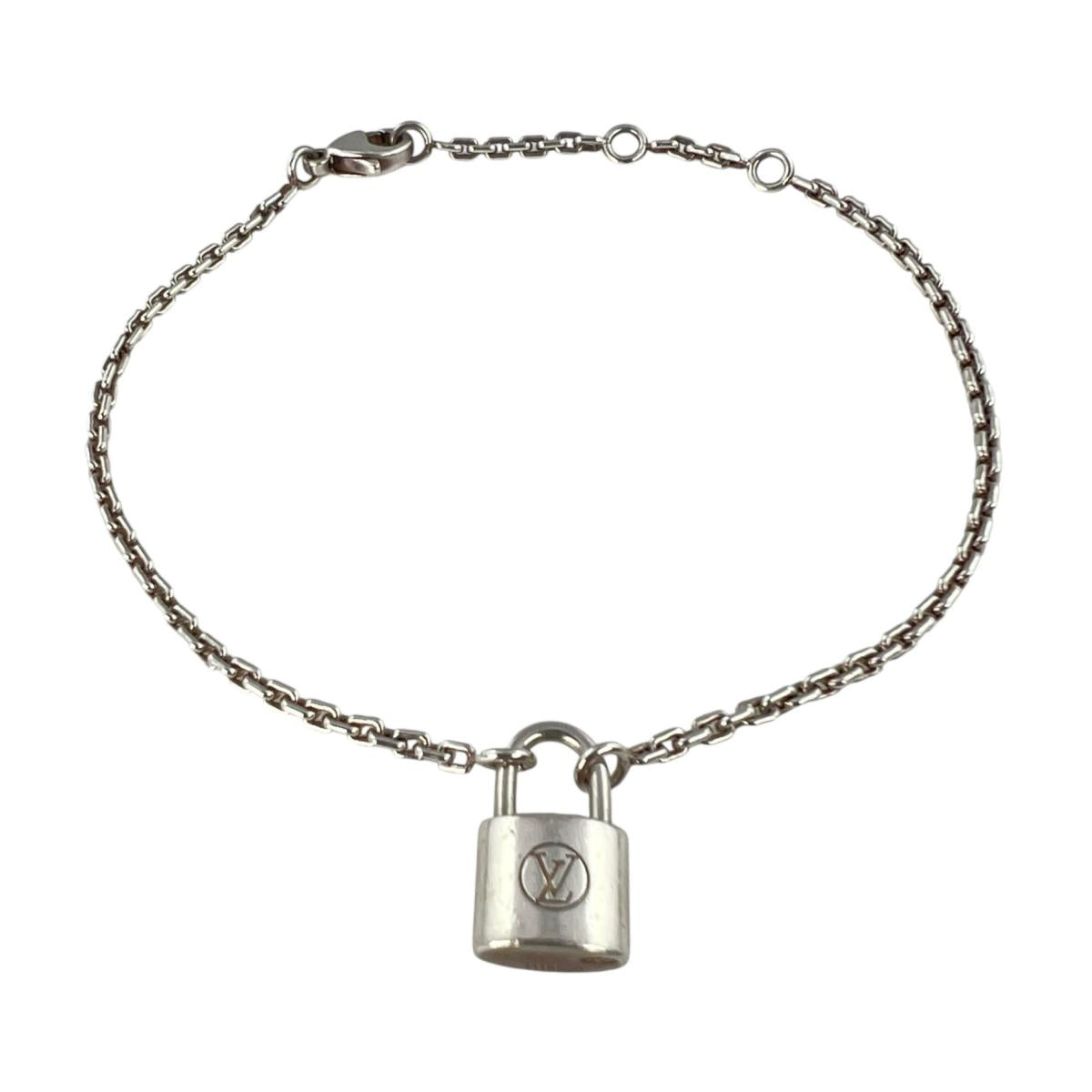 ルイヴィトン LOUIS VUITTON ブレスレット
 アクセサリー パドロック シルバー・ロックイット メタル Q95450 シルバー LV
 【SS】
 【中古】