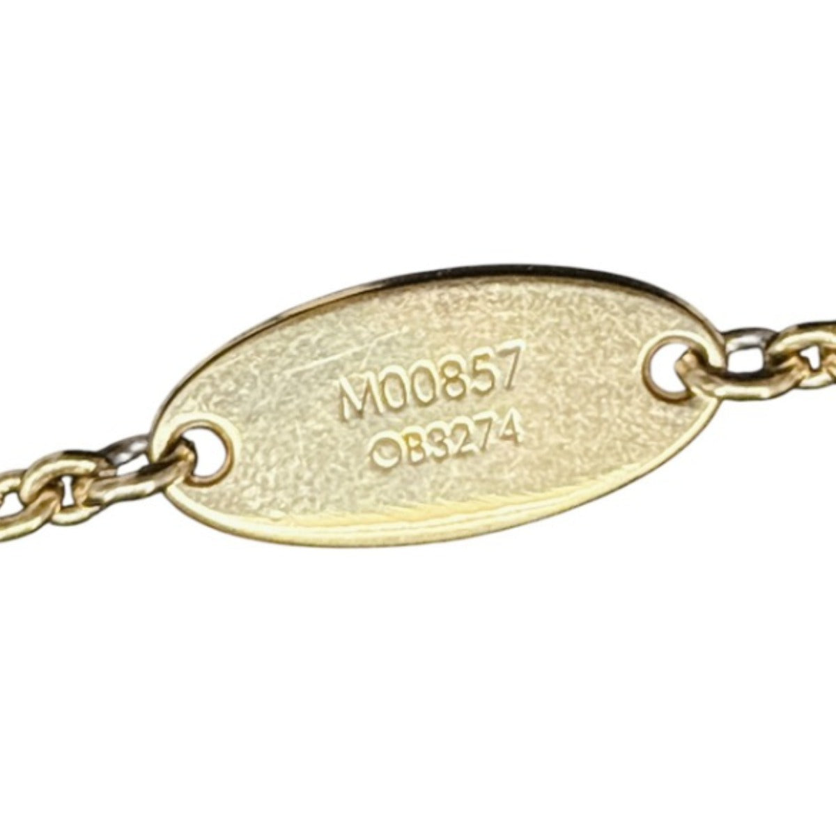 ルイヴィトン LOUIS VUITTON ネックレス
 コリエ・エセンシャルV ペルル GP M00857 ゴールド LV
 【SS】
 【中古】