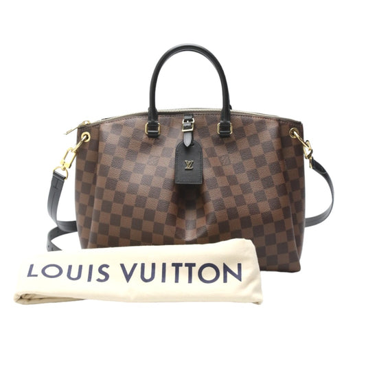 ルイヴィトン LOUIS VUITTON ショルダーバッグ
 2WAYバッグ ダミエ オデオン・トートMM ダミエキャンバス N45283 ブラウン LV
 【中古】