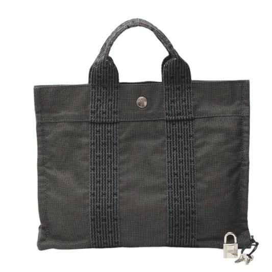 Hermes HERMES Tote Bag
 Tote PM Air Line Canvas Canvas Gray [SS]
 【second hand】 