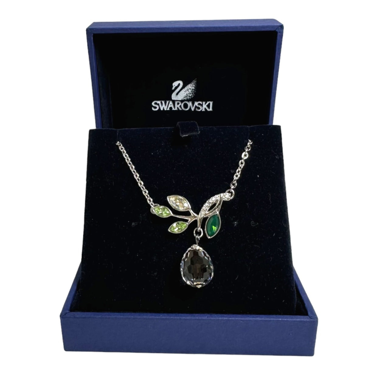 Swarovski Necklace
 Necklace Leaf Motif Rhinestone Silver [SS]
 【second hand】 