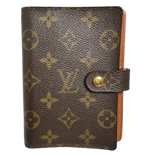 Louis Vuitton LOUIS VUITTON Notebook Cover
 Monogram Agenda PM Notebook Case, Monogram Canvas R20005, Brown, LV
 [SS]
 【second hand】