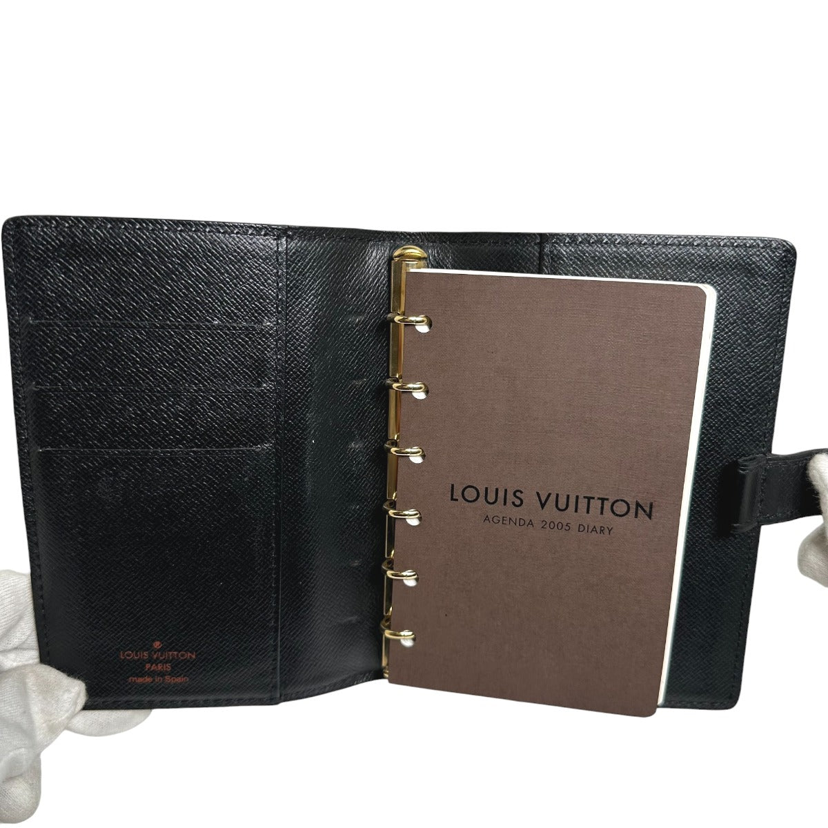 ルイヴィトン LOUIS VUITTON 手帳カバー
 システム手帳カバー エピ アジェンダPM エピレザー R20052 ブラック LV
 【SS】
 【中古】