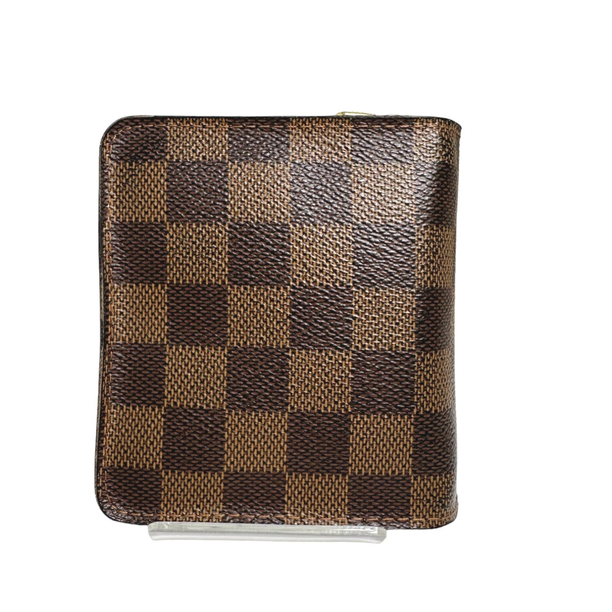 LOUIS VUITTON Bi-fold wallet
 Damier Compact Zip Wallet with Card Pockets and Zipper in Damier Canvas N61668 Brown LV
 [SS]
 【second hand】 