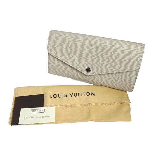 Louis Vuitton LOUIS VUITTON Long Wallet
 Epi Long Wallet Portefeuille Sarah Epi Leather M6057J White LV
 [SS]
 【second hand】 