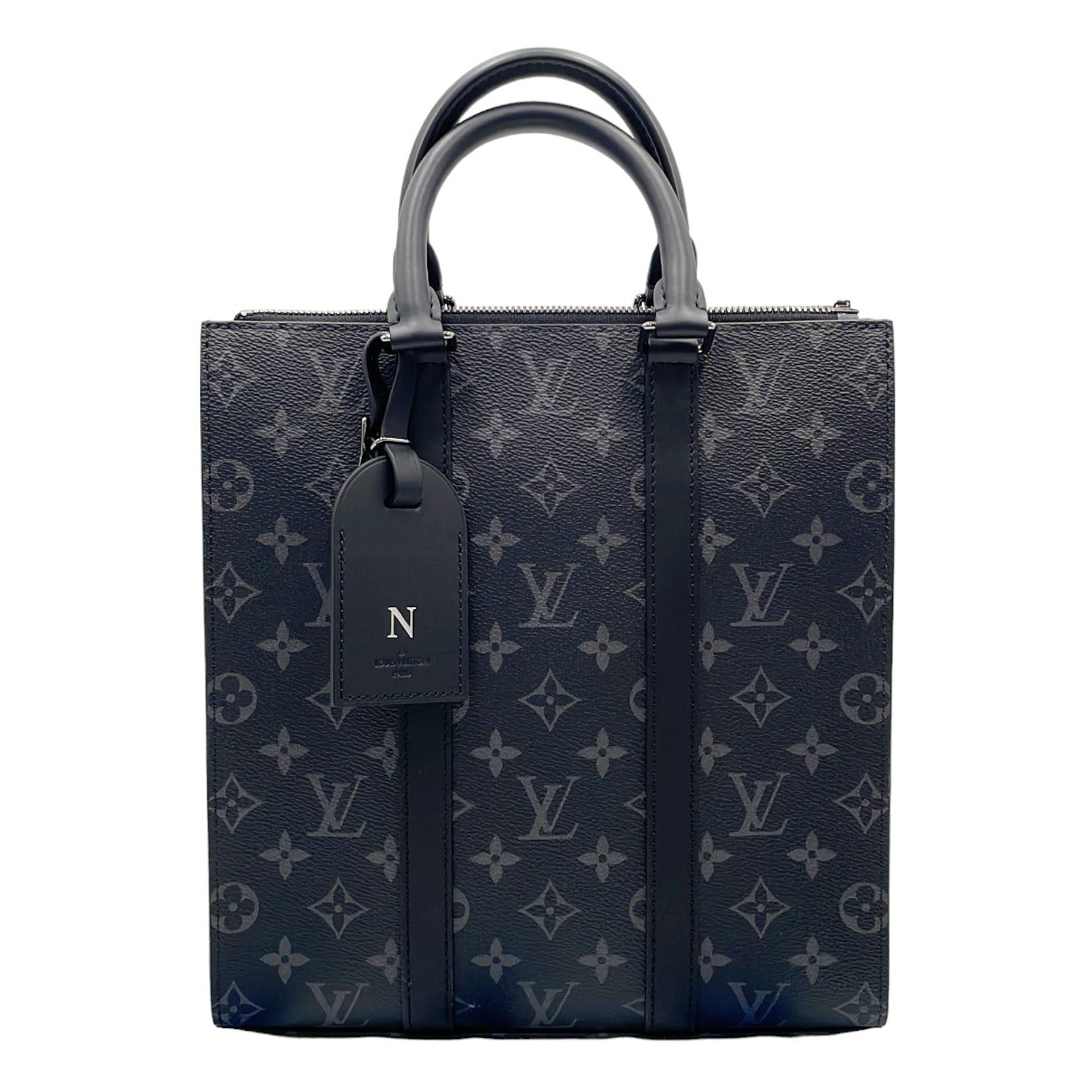 LOUIS VUITTON Tote Bag
 
Shoulder bag Monogram Eclipse Sac Plat Cross Monogram Canvas M46098 Black LV
 [SS]
 【second hand】 