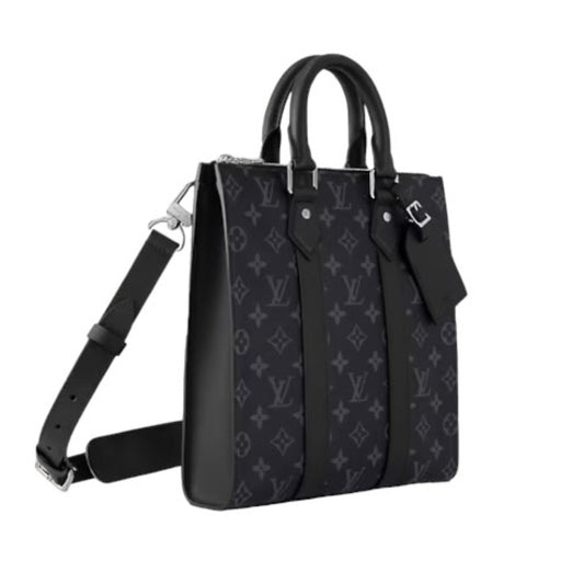 LOUIS VUITTON Tote Bag
 
Shoulder bag Monogram Eclipse Sac Plat Cross Monogram Canvas M46098 Black LV
 [SS]
 【second hand】 