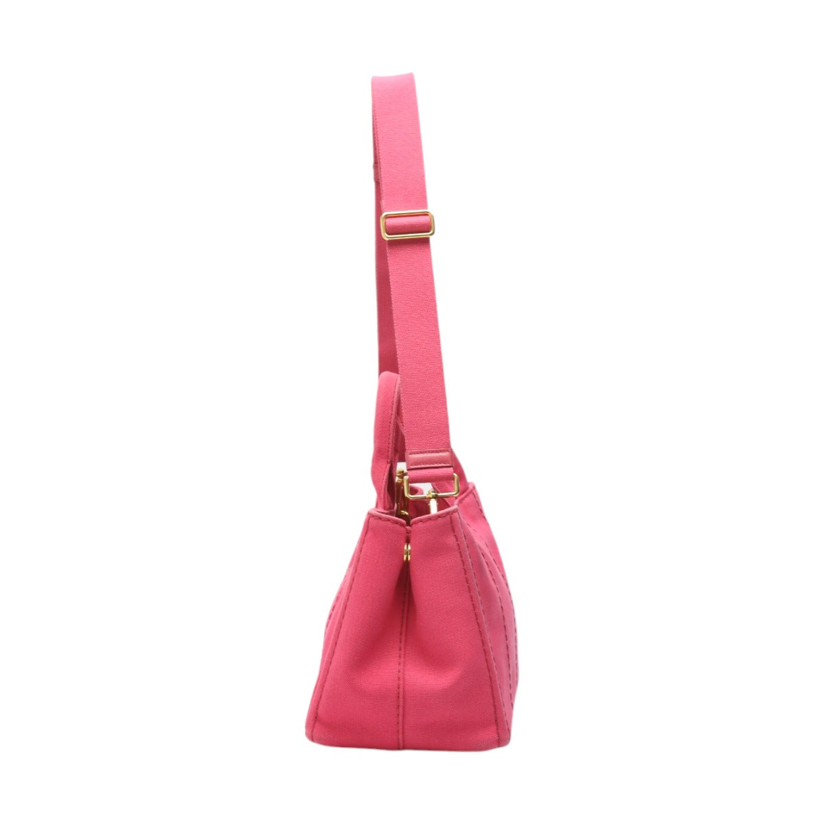 プラダ PRADA トートバッグ
 トートバッグ キャンバス カナパトート コットンデニム B2439G ピンク 【SS】
 【中古】