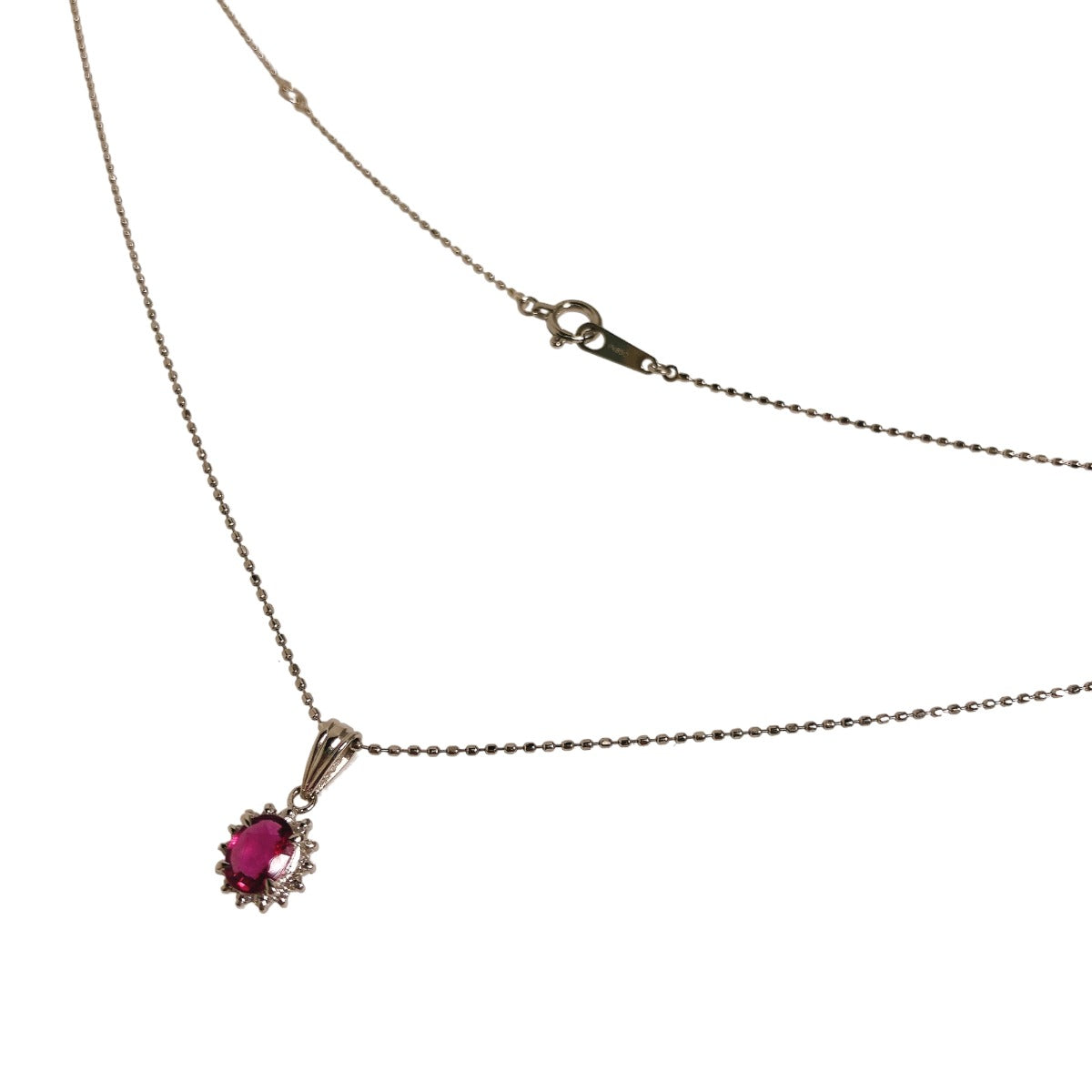 necklace
 Necklace Ruby Pt900 Pt850 Pt900 Platinum Necklace Platinum [SS]
 【second hand】 