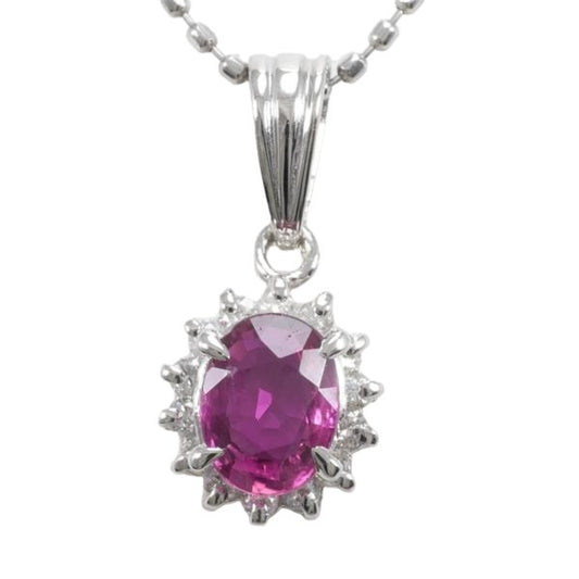 necklace
 Necklace Ruby Pt900 Pt850 Pt900 Platinum Necklace Platinum [SS]
 【second hand】 