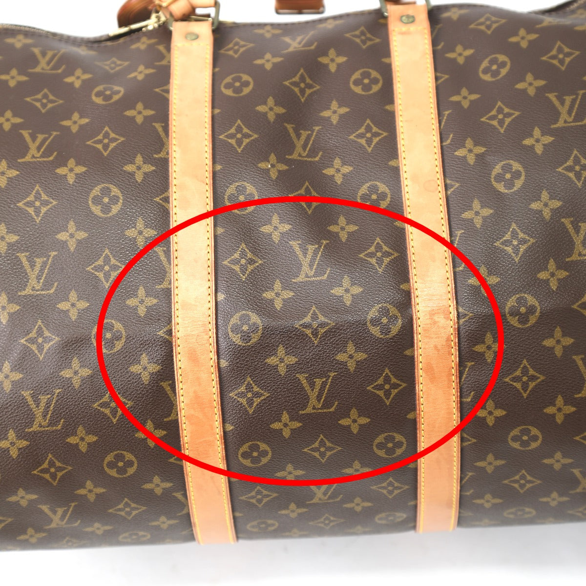 ルイヴィトン LOUIS VUITTON ボストンバッグ
 旅行かばん モノグラム  キーポル55  モノグラムキャンバス M41424 ブラウン LV
 【SS】
 【中古】