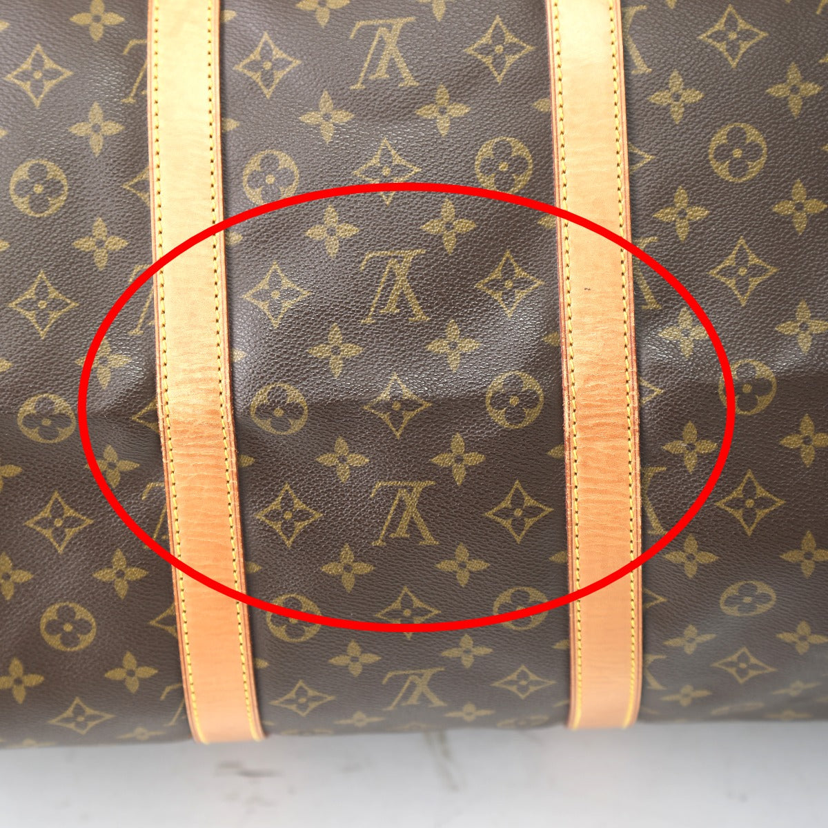 ルイヴィトン LOUIS VUITTON ボストンバッグ
 旅行かばん モノグラム  キーポル55  モノグラムキャンバス M41424 ブラウン LV
 【SS】
 【中古】