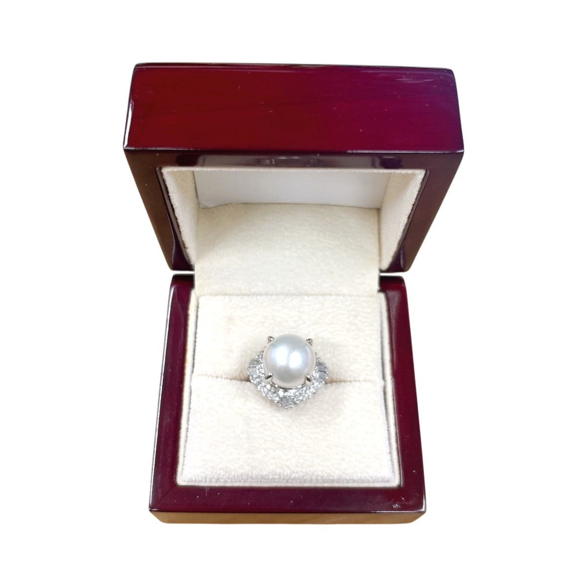 リング・指輪
 南洋真珠 真珠 シロチョウ養殖 Pt900プラチナ XQ8193 ホワイト 【SS】
 【中古】
