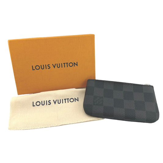 ルイヴィトン LOUIS VUITTON キーケース
 小銭入れ兼用キーケース グラフィット ポシェットクレ ダミエグラフィットキャンバス N60155 グレー LV
 【SS】
 【中古】