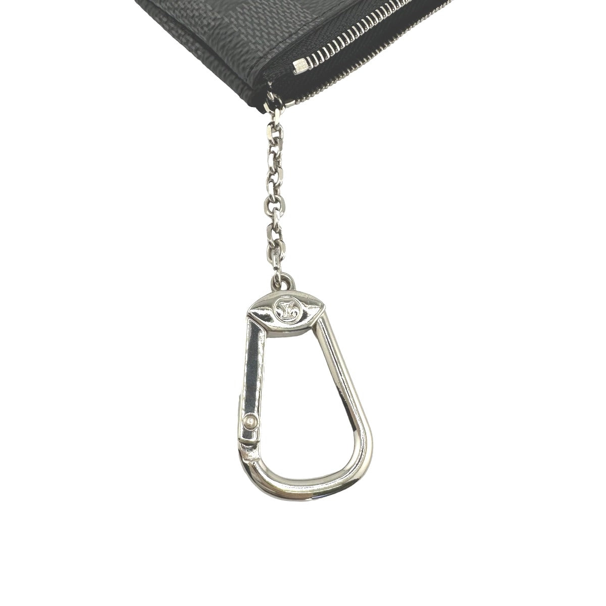 ルイヴィトン LOUIS VUITTON キーケース
 小銭入れ兼用キーケース グラフィット ポシェットクレ ダミエグラフィットキャンバス N60155 グレー LV
 【SS】
 【中古】
