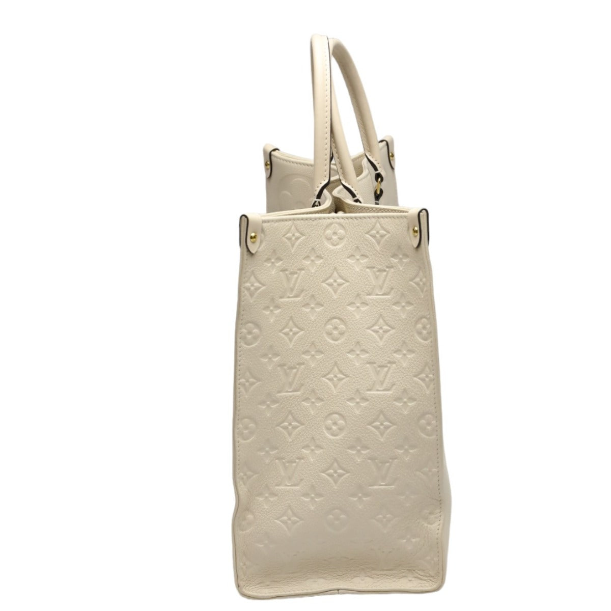 ルイヴィトン LOUIS VUITTON トートバッグ
 オンザゴーGM モノグラム ショルダーバック モノグラムアンプラント M45081 ベージュ LV
 【SS】
 【中古】