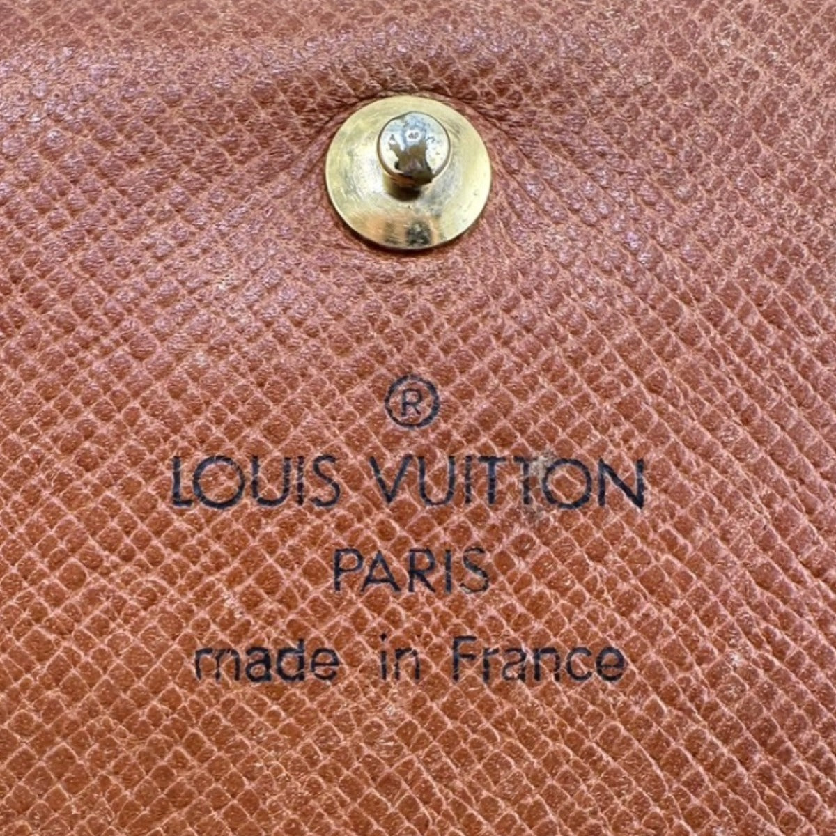 ルイヴィトン LOUIS VUITTON 二つ折り財布
 L字ファスナー モノグラム ポルトモネビエ・トレゾール モノグラムキャンバス M61730 ブラウン LV
 【SS】
 【中古】