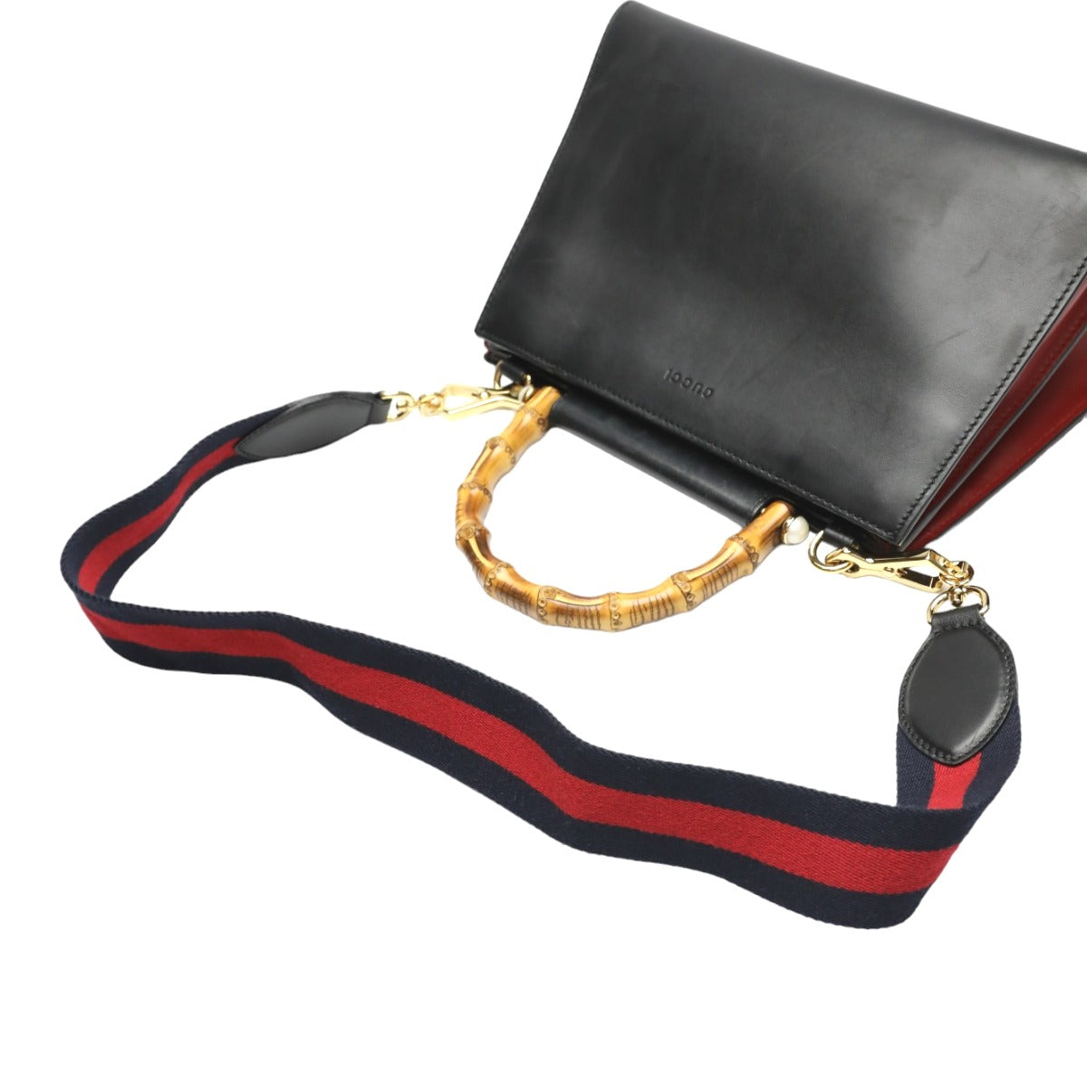 グッチ GUCCI ハンドバッグ
 バンブー レザー 2wayバッグ レザー 459076 ブラック 【SS】
 【中古】
