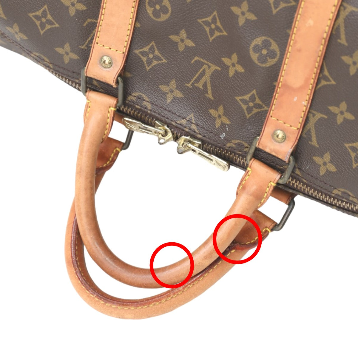 ルイヴィトン LOUIS VUITTON ボストンバッグ
 旅行かばん モノグラム キーポル・バンドリエール55 モノグラムキャンバス M41414 ブラウン LV
 【SS】
 【中古】