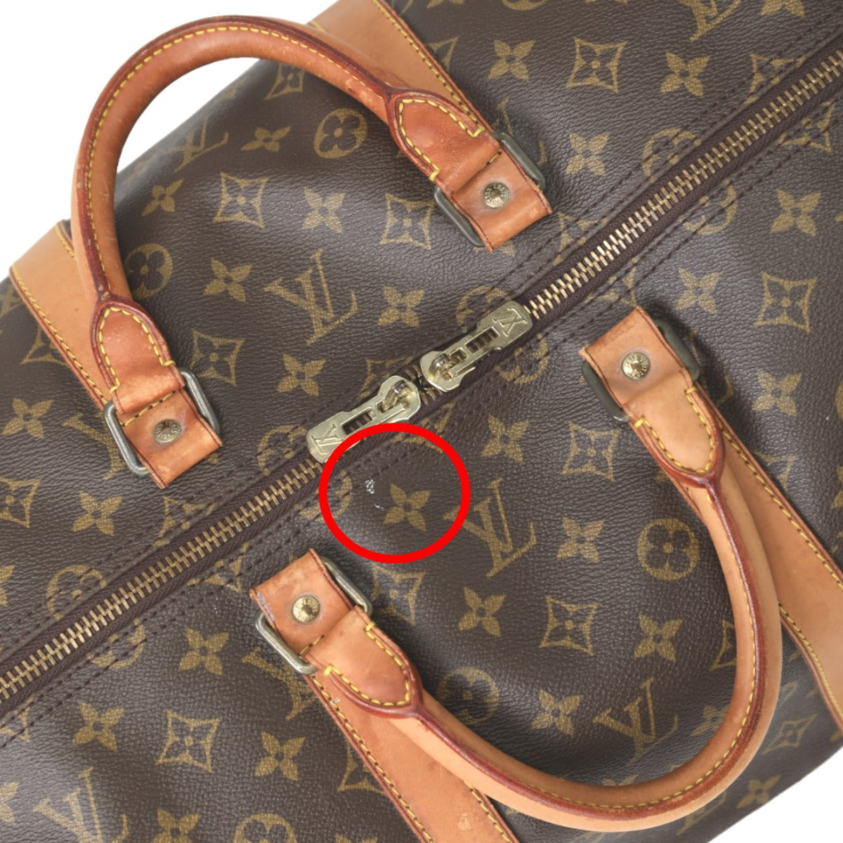 ルイヴィトン LOUIS VUITTON ボストンバッグ
 旅行かばん モノグラム キーポル・バンドリエール55 モノグラムキャンバス M41414 ブラウン LV
 【SS】
 【中古】