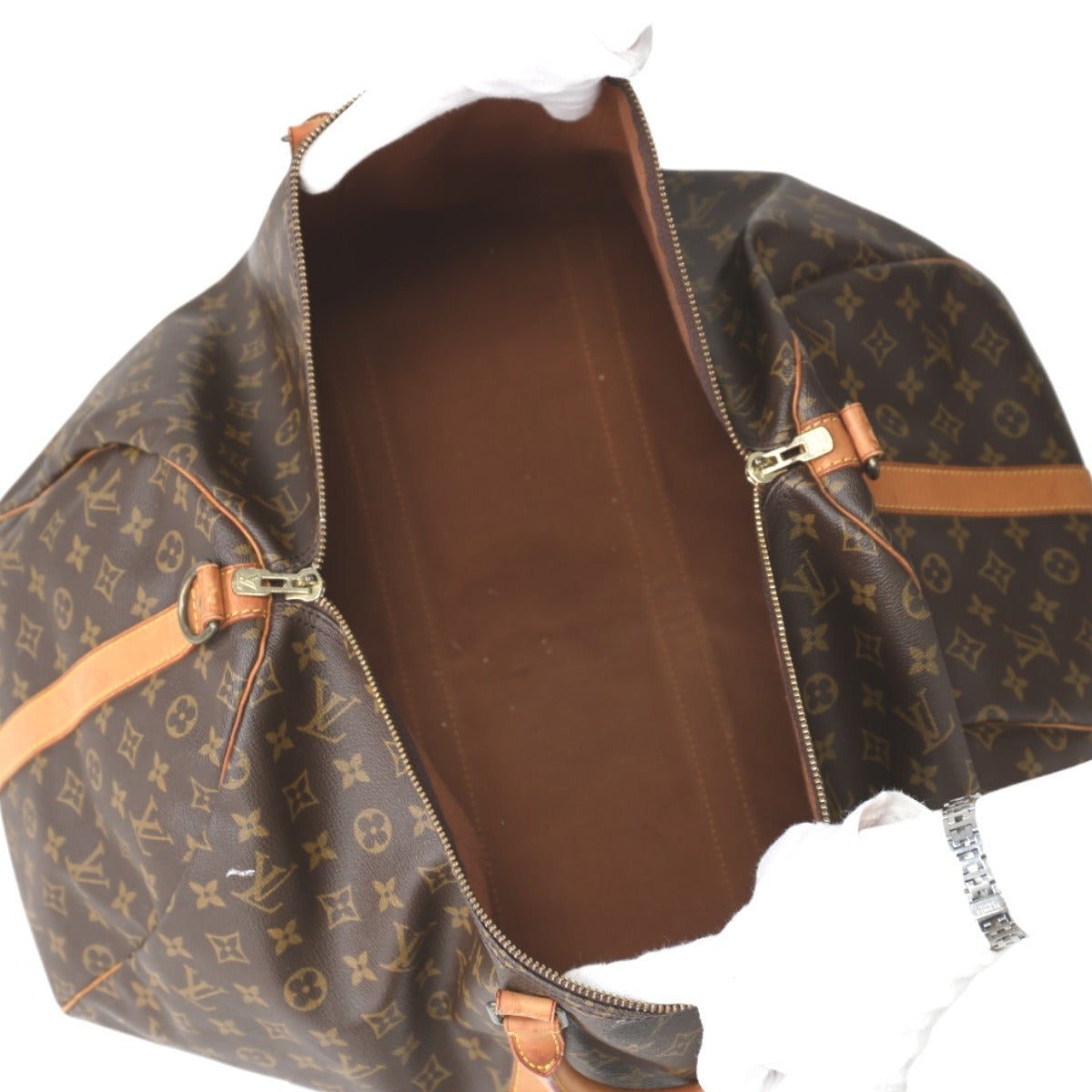 ルイヴィトン LOUIS VUITTON ボストンバッグ
 旅行かばん モノグラム キーポル・バンドリエール55 モノグラムキャンバス M41414 ブラウン LV
 【SS】
 【中古】